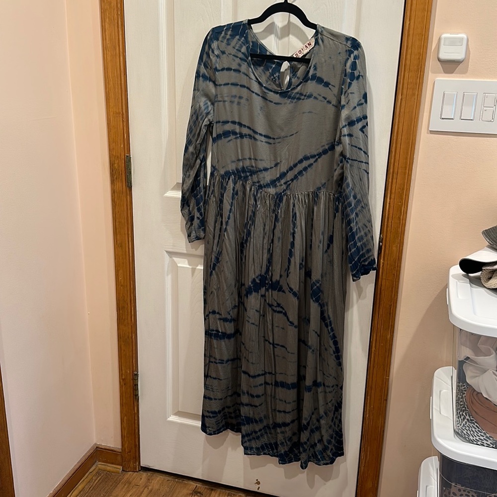 Anthropologie Dolan Tie Dye Jersey Maxi Dress